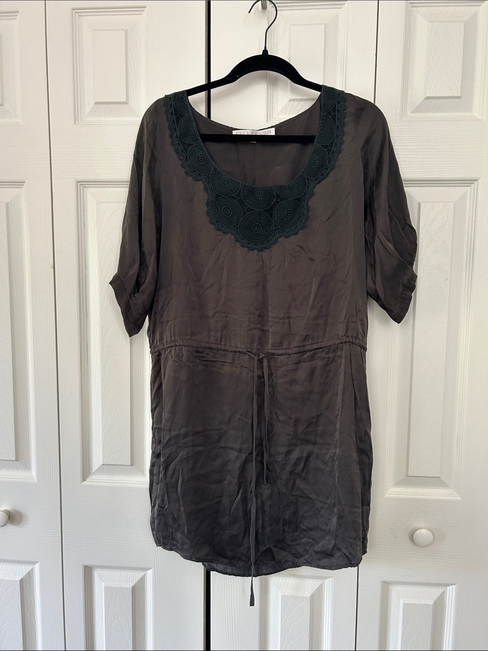 Ulla Johnson Black Tunic with Subtle Texture